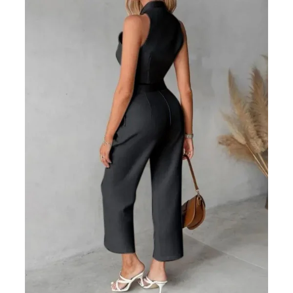 Kadın Yelek Ve Bol Paça Kısa Pantolon Fırsat ürün Ikili Takım