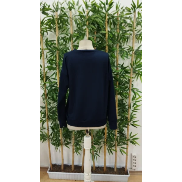 Kadın Yılbaşı özel Uzun Kollu Bisiklet Yaka Desenli Viskon Iki Iplik Bluz