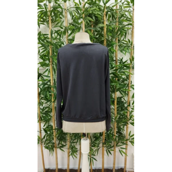 Kadın Yılbaşı özel Uzun Kollu Bisiklet Yaka Desenli Viskon Iki Iplik Bluz