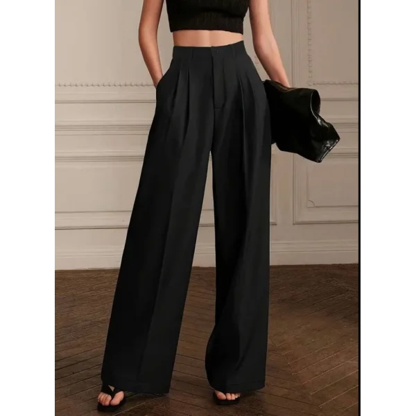 Kadın Yüksek Bel Bol Paça Pantolon