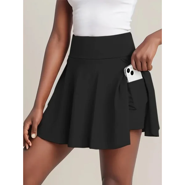 Kadın Yüksek Bel Cepli Sandy Short Etek