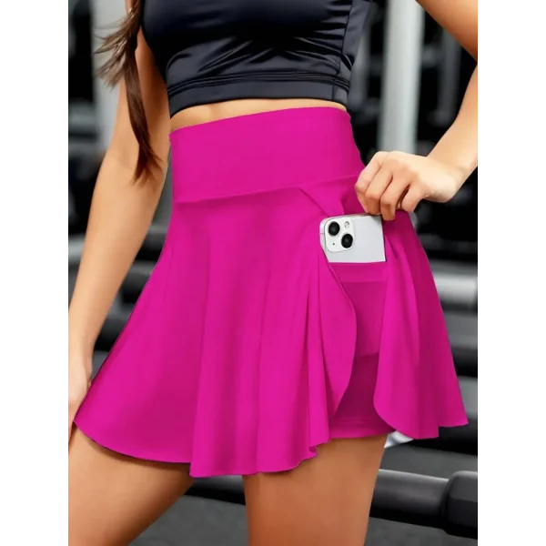 Kadın Yüksek Bel Cepli Sandy Short Etek