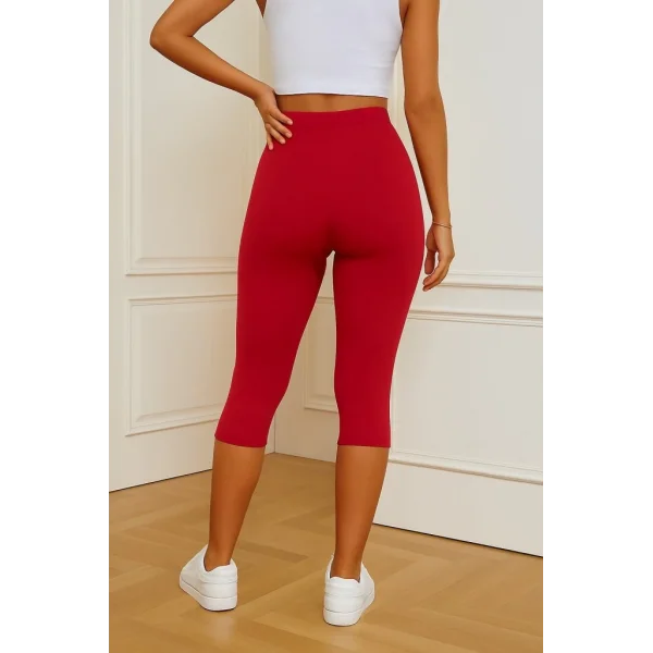 Kadın Yüksek Bel Dalgıç Midi Tayt