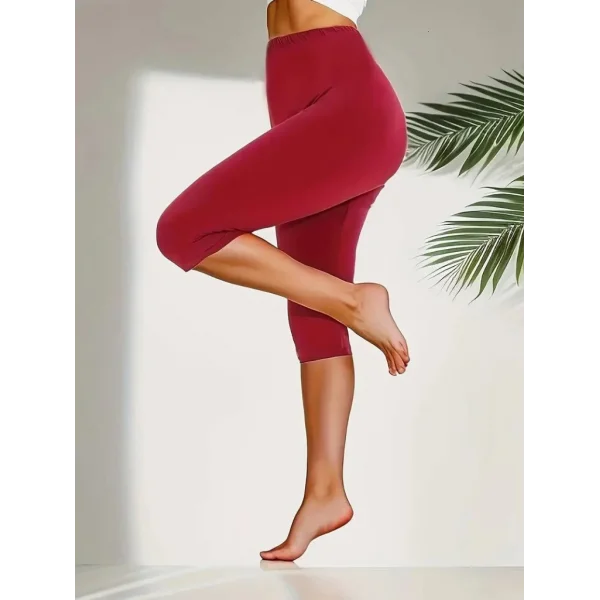 Kadın Yüksek Bel Dalgıç Midi Tayt