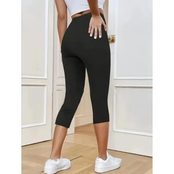 Kadın Yüksek Bel Dalgıç Midi Tayt