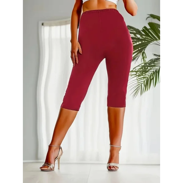 Kadın Yüksek Bel Dalgıç Midi Tayt