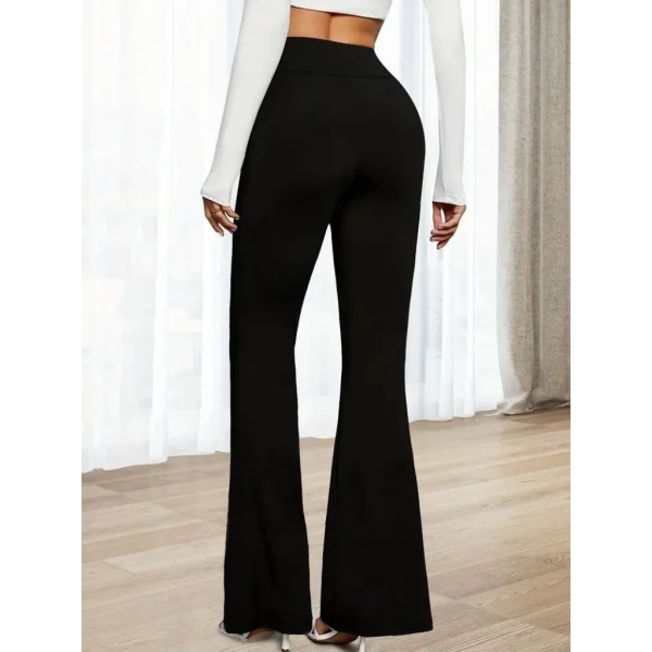 Kadın Yüksek Bel Geniş Paçalı Dalgıç Tayt