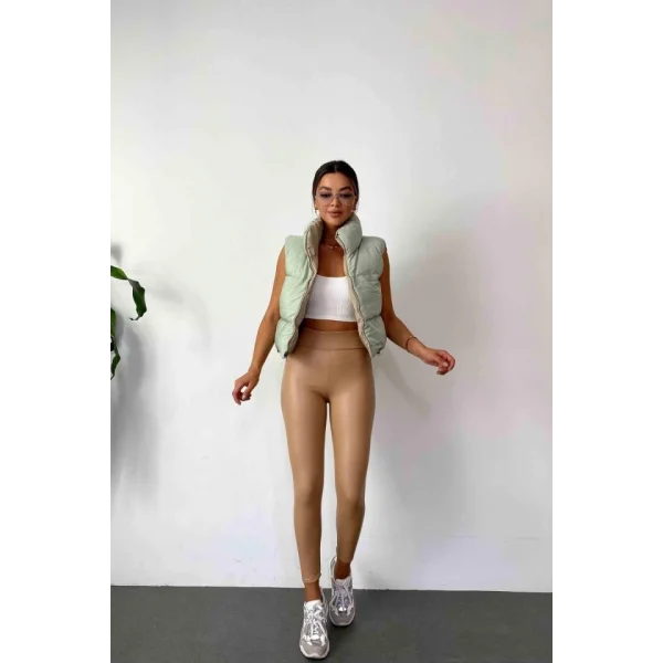 Kadın Yüksek Bel Içi şardonlu Fırsat ürün Toparlayıcı Tayt