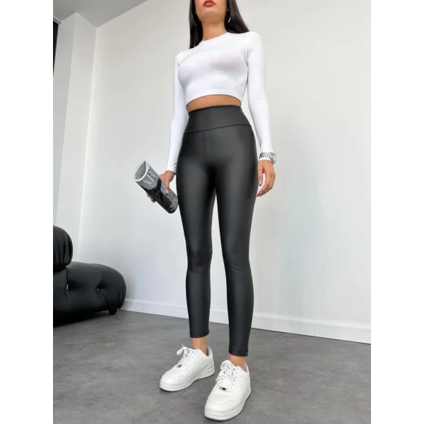 Kadın Yüksek Bel Içi şardonlu Fırsat ürün Toparlayıcı Tayt