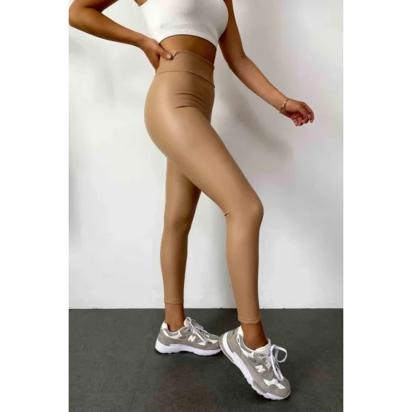 Kadın Yüksek Bel Içi şardonlu Fırsat ürün Toparlayıcı Tayt