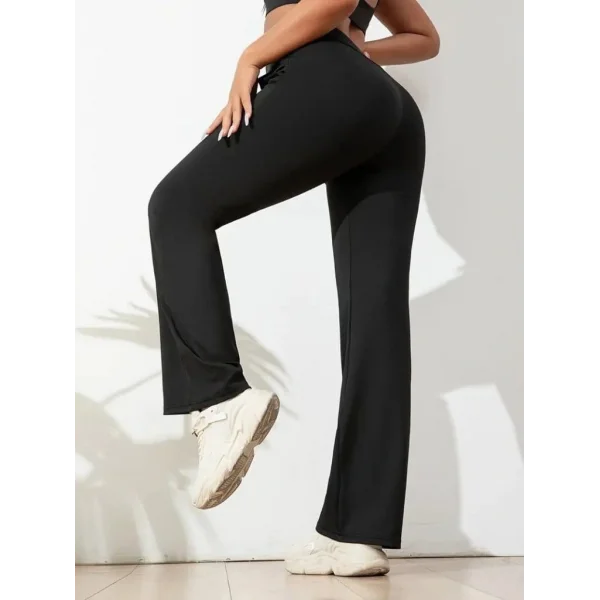 Kadın Yüksek Bel Ispanyol Paça Dalgıç Pantolon