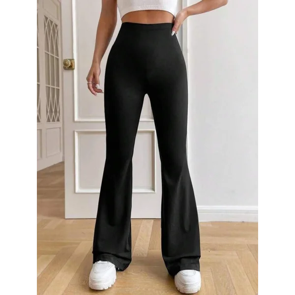 Kadın Yüksek Bel Ispanyol Paça Dalgıç Tayt