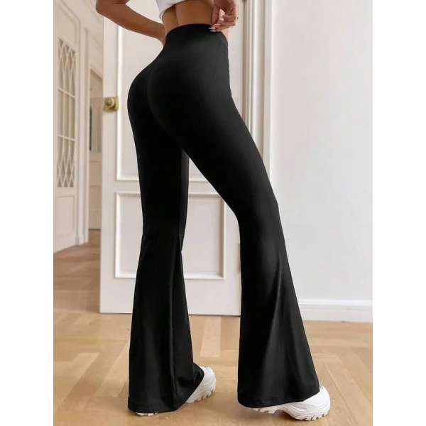 Kadın Yüksek Bel Ispanyol Paça Dalgıç Tayt