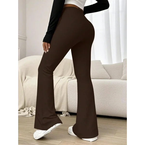 Kadın Yüksek Bel Ispanyol Paçalı Pantolon Tayt