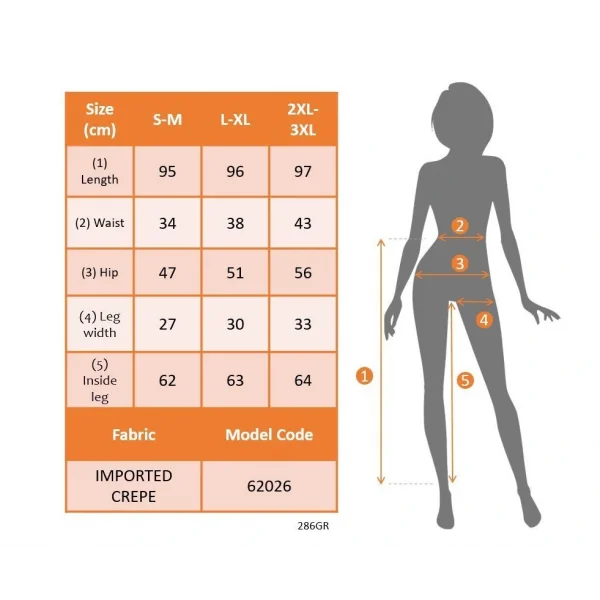 Kadın Yüksek Bel Kemersiz Ithal Krep Pantolon