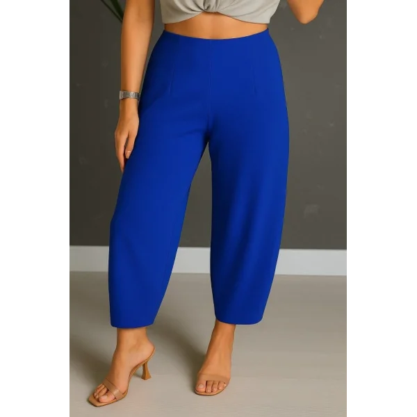 Kadın Yüksek Bel Krep Pantolon