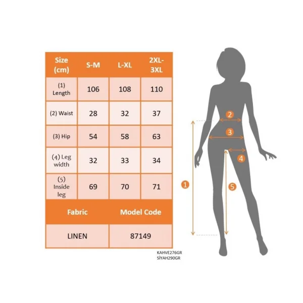 Kadın Yüksek Bel Lastikli Ithal Krep Pantolon