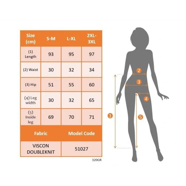 Kadın Yüksek Bel Lastikli Yanlardan Düğmeli Viskon Iki Iplik Pantolon