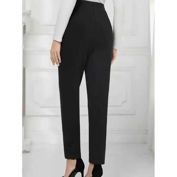 Kadın Yüksek Bel önden Düğmeli Ithal Krep Pantolon