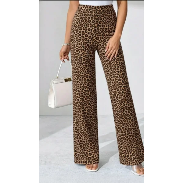 Kadın Yüksek Bel Paçaya Doğru Geniş Dalgıç Pantolon