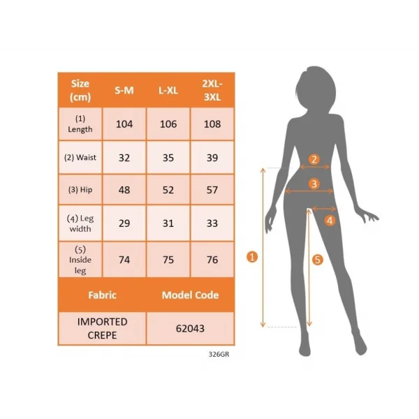 Kadın Yüksek Bel Paçaya Doğru Genişleyen Ithal Krep Pantolon