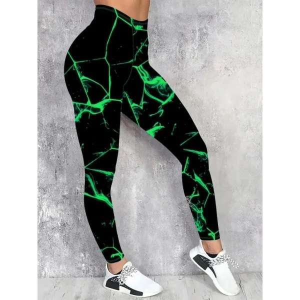 Kadın Yüksek Bel Renk Detaylı Dalgıç Tayt