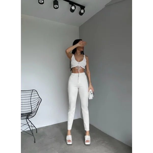 Kadın Yüksek Bel Skny Jeans Pantolon