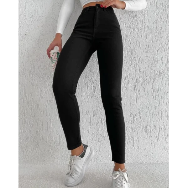 Kadın Yüksek Bel Skny Jeans Pantolon