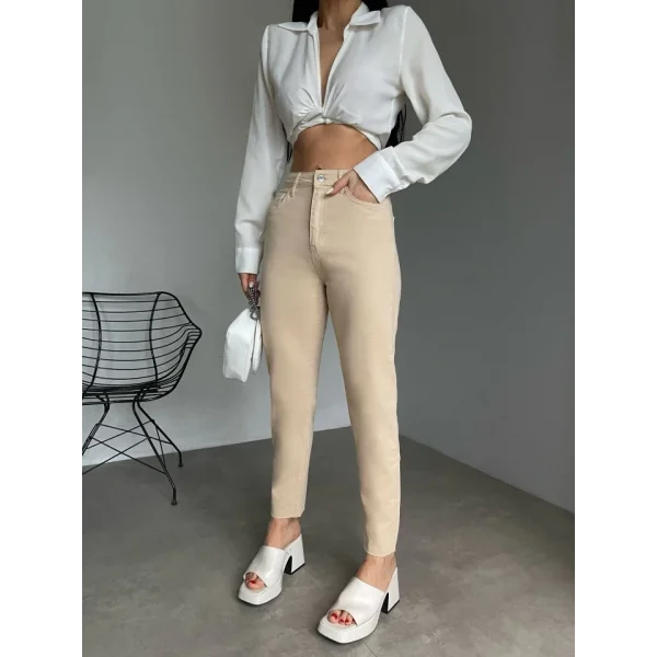 Kadın Yüksek Bel Skny Jeans Pantolon