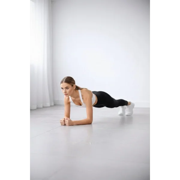 Kadın Yüksek Bel Toparlayıcı Likralı Düz Sporcu Tayt - Siyah