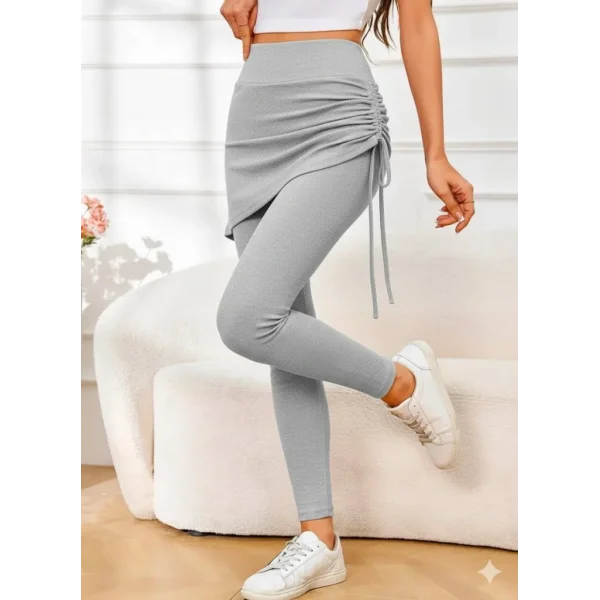 Kadın Yüksek Bel Yandan Büzgülü Alttan Uzun Kaşkorse Tayt Etek