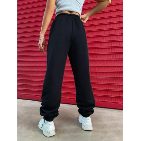 Kadın Yüksek Beli Lastikli Içi Polar 3 Iplik Eşofman Altı