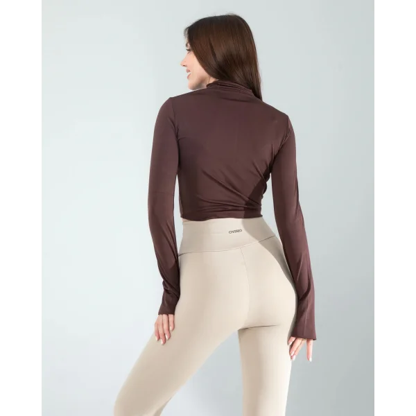 Kahve Renkli Parmak Geçmeli Spor Body