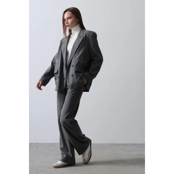 Kalpli Ceket Takım  Antrasit