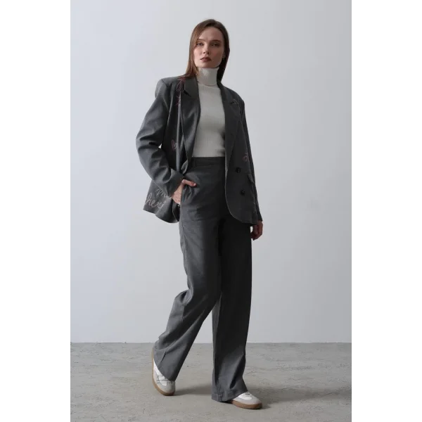 Kalpli Ceket Takım  Antrasit