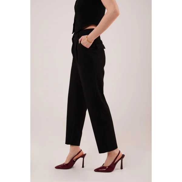 Kapama Cep Detaylı iyah Pantolon