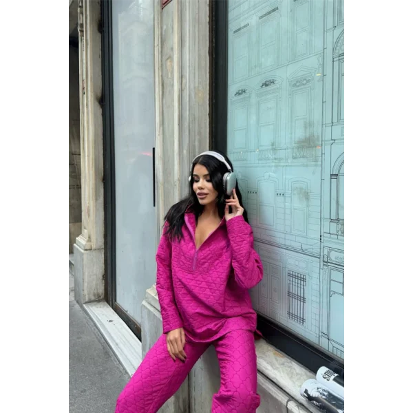 KAPİTONE KAPİŞONU EŞOFAN TAKI  Fuşya