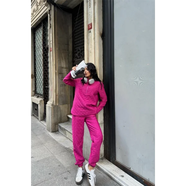 KAPİTONE KAPİŞONU EŞOFAN TAKI  Fuşya