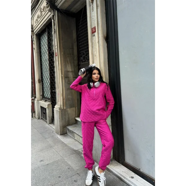 KAPİTONE KAPİŞONU EŞOFAN TAKI  Fuşya