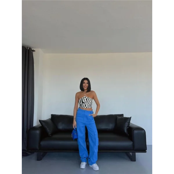 KARGO PANTOLON - Mavi