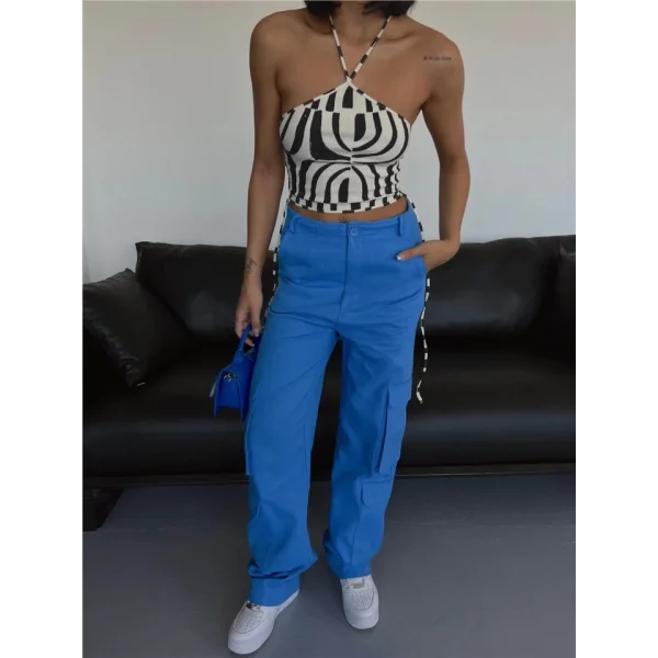 KARGO PANTOLON - Mavi