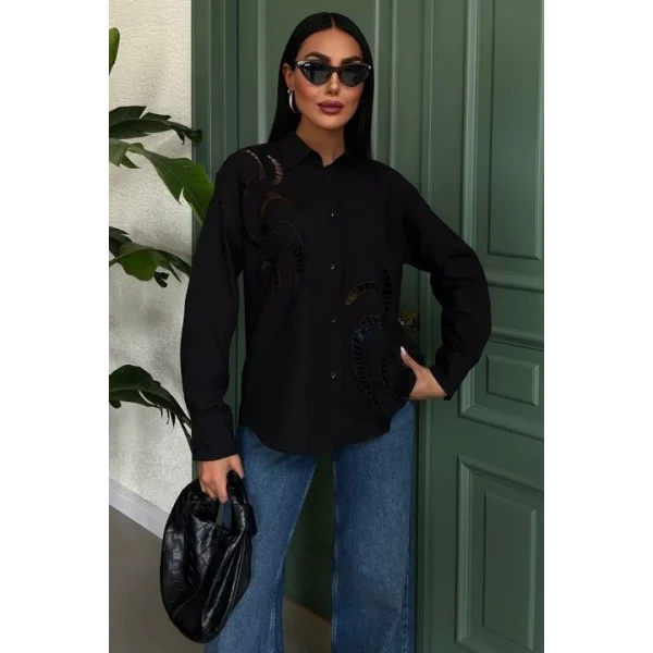 Karlie Brode Nakışlı Gömlek 3369-08