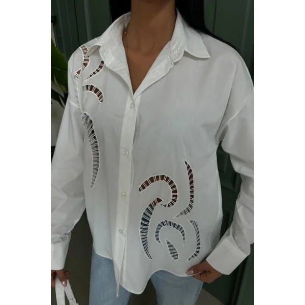 Karlie Brode Nakışlı Gömlek 3369-08