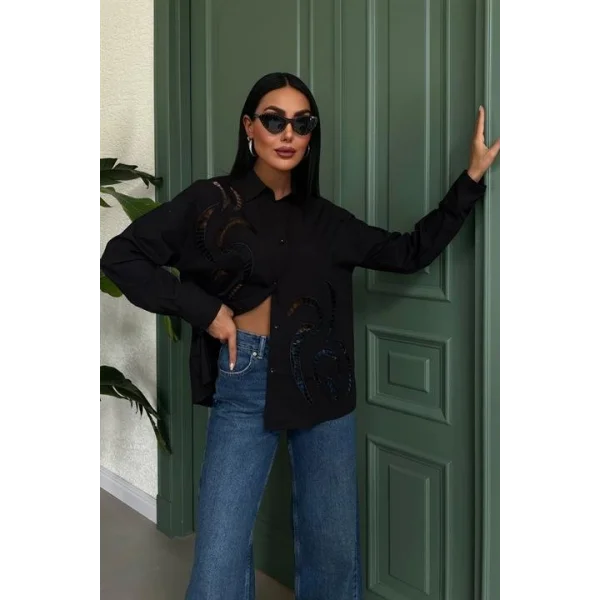 Karlie Brode Nakışlı Gömlek 3369-08