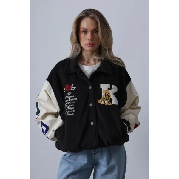 Kaşe Biker Ceket  iyah