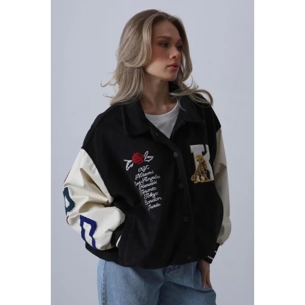 Kaşe Biker Ceket  iyah