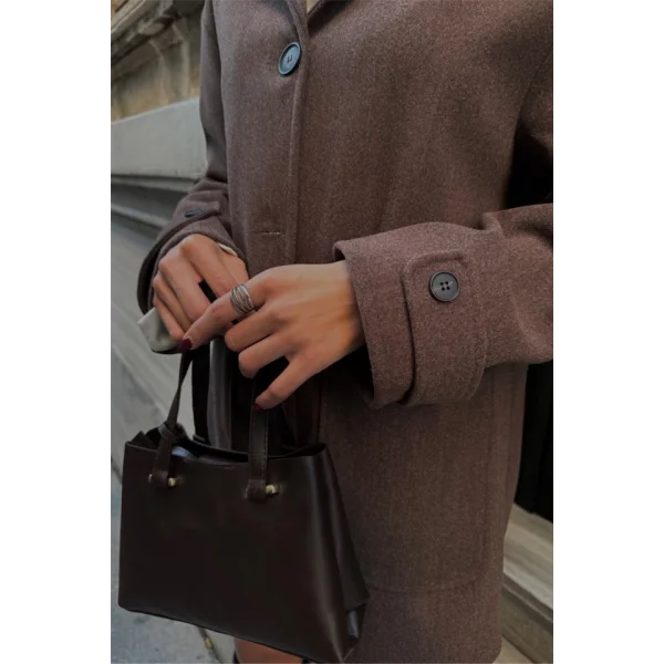 KAŞE CEKET 4 DÜĞE ODE  Kahverengi