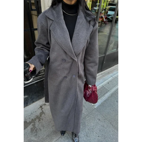 KAŞE KABAN MAXİ  Antrasit