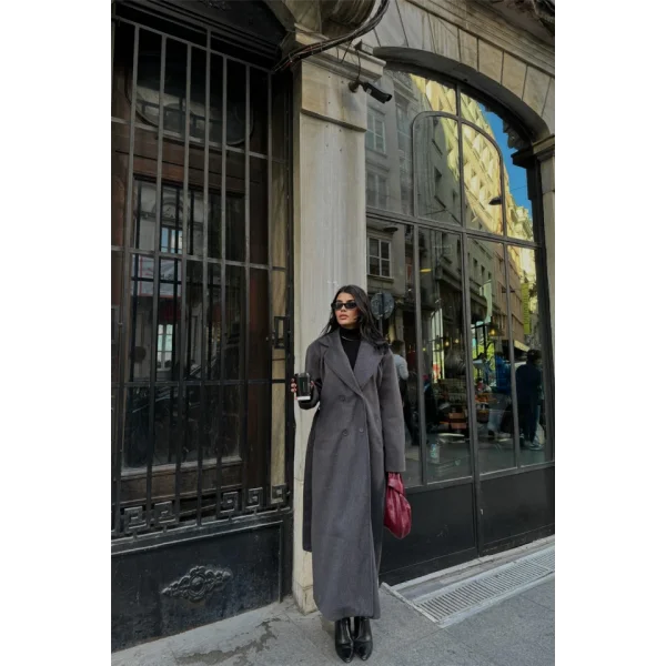 KAŞE KABAN MAXİ  Antrasit