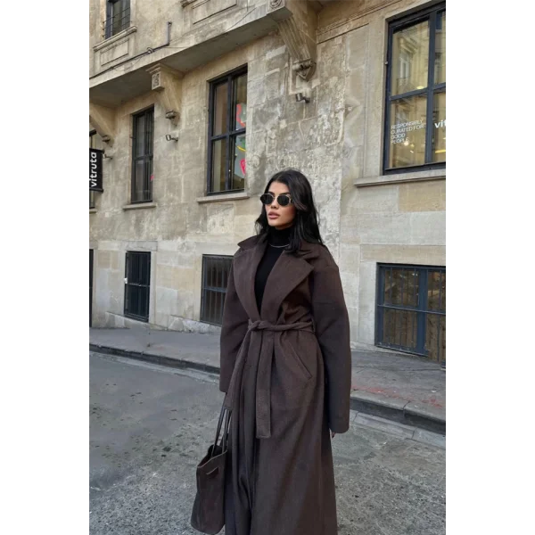 KAŞE KABAN MAXİ  Kahverengi
